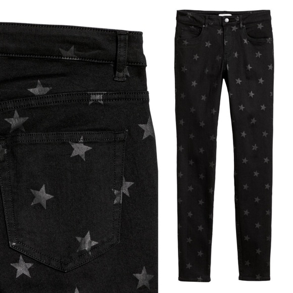 black jeans with stars on them